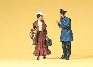 Konduktor z damą, skala G, PREISER 45065