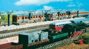 Peron 3-częściowy zadaszony, skala N, VOLLMER 47538