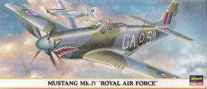 Samolot, MUSTANG Mk. IV "ROYAL AIR FORCE", skala 1:72, Hasegawa 00028
