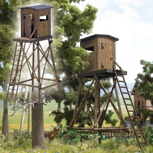 Wieża obserwacyjna z drewna, skala 0, BUSCH 10221