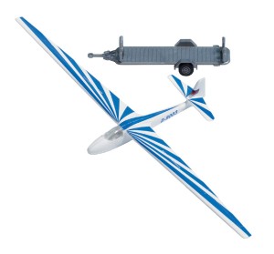 Szybowiec z przyczepą, skala H0, BUSCH 1155