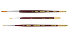 Pędzel okrągły 10/0  z oprawą okrągłą (syntetyczne włosie), SPRINGER 1054-10/0