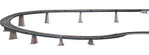 Wiadukt podjazdowy jednotorowy R=360mm, skala H0, FALLER 120470