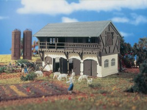 Kozia stajnia z kozami, skala H0, VOLLMER 43737