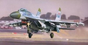 Sukhoi Su-27 Flanker B, skala 1:32, TRUMPETER 02224