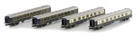 Zestaw 4-wagonów osobowych Riviera Express, CIWL, skala N, KATO/Lemke K23218