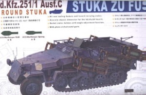 SDKFZ 251/1 AUSF C STUKA ZU FUSS , skala 1:35, AFV-CLUB 35091