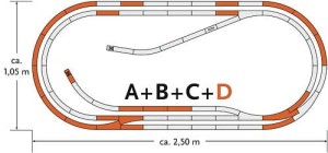 Zestaw torów Set-D geoLine, skala H0, ROCO 61103