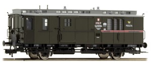 Wagon pocztowo-bagażowy, PKP, skala H0, FLEISCHMANN 506012 