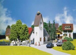 Kościół na wsi, skala H0, FALLER 130236