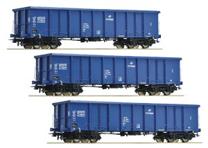 Zestaw 3-wagonów Eanos, PKP, skala H0, ROCO 66498-Set