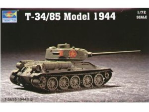 Soviet T-34/85 Model 1944 , skala 1:72, TRUMPETER 07207