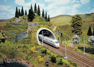 Portal tunelu ICE, skala H0, NOCH 58040