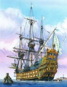 Żaglowiec, Le Soleil Royal, skala 1:100, Heller 80899