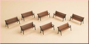 8 ławek, skala TT, AUHAGEN 43648