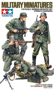 Figurki, German Infantry Set (French Campaing), skala 1:35, Tamiya 35293