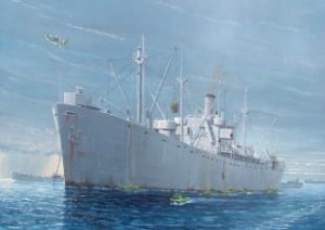 WWII S.S Jeremiah O Brien (type Liberty), skala 1:350, TRUMPETER 05301