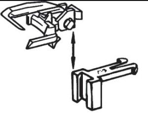 Zaczep nastawny uniwersalny, skala H0, ROCO 40396