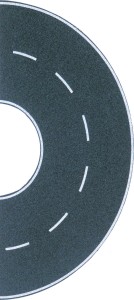 Nawierzchnia drogi, zakręt , skala H0, BUSCH 1103