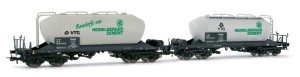 Zestaw 2-wagonów silosowych Uacs, skala H0, RIVAROSSi HR6120