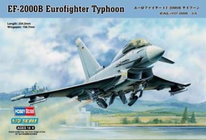 Samolot, EF-2000B Eurofighter Typhoon, skala 1:72, HOBBY BOSS 80265