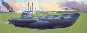 Łódź podwodna, U-Boot VII C/41, skala 1:72, Revell 05045