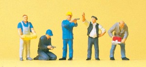 Robotnicy, skala H0, PREISER 10498