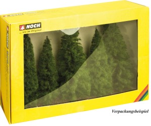 Drzewa iglaste (jodła) 40 szt, skala H0, NOCH 24510