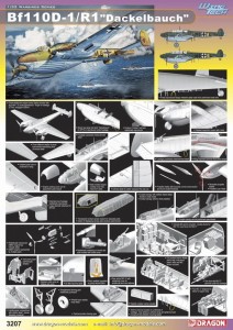 Samolot, BF110D-1/R1, skala 1:32, Dragon 3207