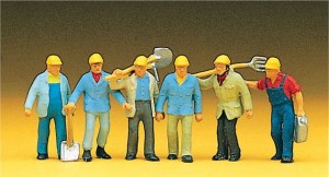 Robotnicy kolejowi, skala H0, PREISER 10033