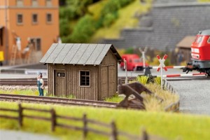 Kolejowy budynek gospodarczy, skala H0, NOCH 14308