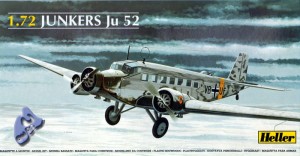 Samolot, Junkers JU52, skala 1:72, Heller 80380