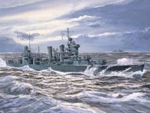 Okręt, USS New Orleans CA-32 1942, skala 1:700, Trumpeter 05742