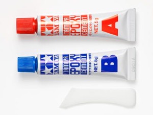 Klej epoksydowy dwuskładnikowy,poj. 2x5g, Tamiya 87100