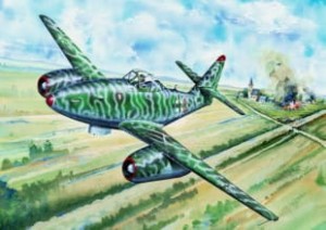 Samolot, Messerchmitt Me 262A-2a, skala 1:32, TRUMPETER 02236