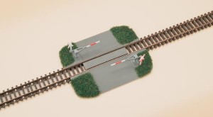 Przejazd kolejowy, skala TT, AUHAGEN 43645