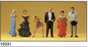 Goście weselni, skala H0, PREISER 10331