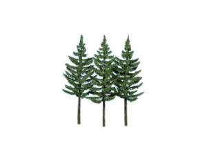 3-świerki wysokopienne 210mm, skala H0, HEKI 2128
