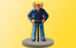 Ruchoma figurka,Robotnik przy torach z kluczem, skala H0, VIESSMANN 5113
