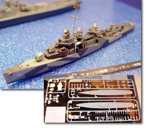 Okręt, USS DD-797 Cushing, skala 1:700, Tamiya 31907