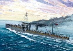 Okręt, ORP Mazur WZ.35, skala 1:400, Mirage Hobby 40021