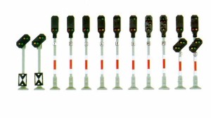 Zestaw 2 semaforów świetlnych, skala N, BUSCH 5850