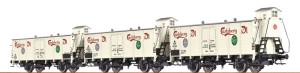 Zestaw 3-wagonów chłodni, skala H0, BRAWA 48277