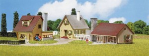 Zestaw 3-domów jednorodzinnych, skala N, FALLER 232221
