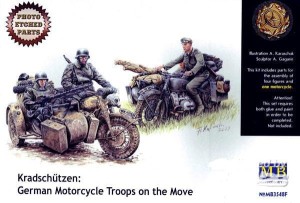 Niemiecki oddział zmotoryzowany WWII, skala 1:35, MASTER BOX MB3548F