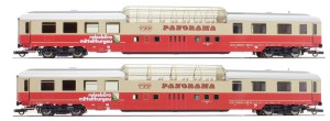 Zestaw 2-wagonów panoramicznych TEE, skala H0, ROCO 64137
