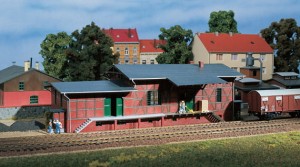 Magazyn z rampą, skala H0, AUHAGEN 11383