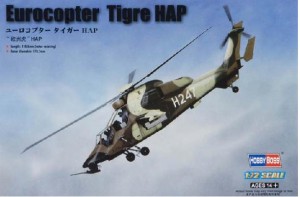 Śmigłowiec, Eurocopter EC-665 Tiger, skala 1:72, HOBBY BOSS 87210