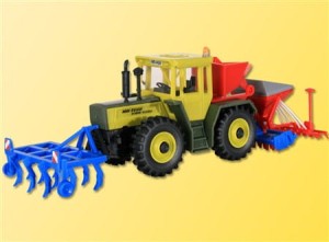 MB Traktor z bronami, skala H0, KIBRI 10702