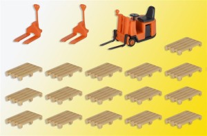 Wózki widłowe i palety, skala H0, KIBRI 38147